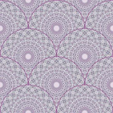 Vector vintage hand drawn seamless pattern Stock Illustration