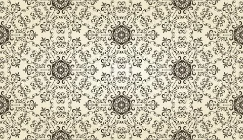 Vector vintage highly detailed seamless pattern Stock Illustration