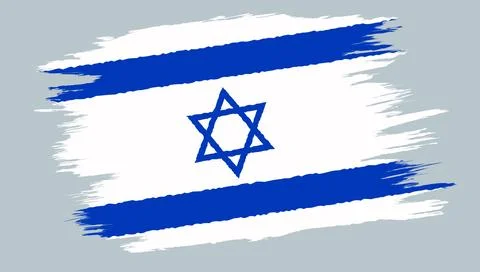 Vector vintage Israel flag Stock Illustration