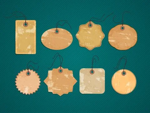 Vector vintage labels Stock Illustration