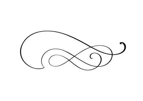 Vector vintage line elegant divider and separator, swirl and corner decorative 스톡 일러스트