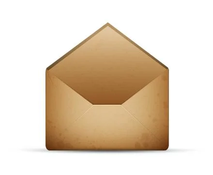 Vector of an vintage old envelope Illustrazione stock