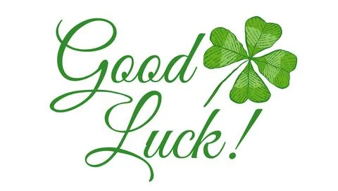Vector vintage poster with clover for Patrick's day. Green lucky clover and t Stock Illustration