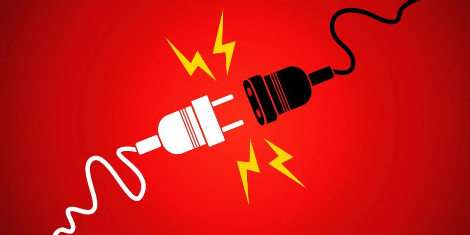 Vector vintage poster with electric elements. イラスト素材
