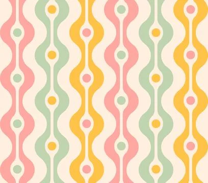 Vector vintage seamless abstract pattern Stock Illustration
