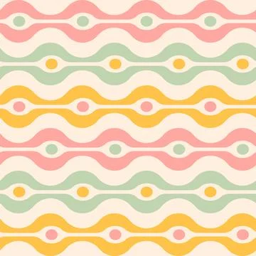 Vector vintage seamless abstract pattern Stockillustratie