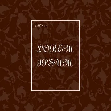 Vector vintage seamless backdrop with floral retro elements Stock Illustration