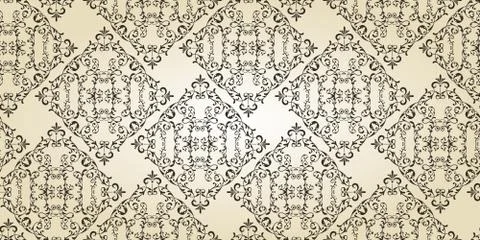 Vector vintage seamless  floral pattern Stock Illustration