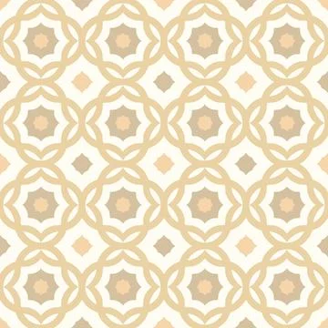 Vector vintage seamless pattern in arabic style. Retro geometric pattern in.. Stockillustratie