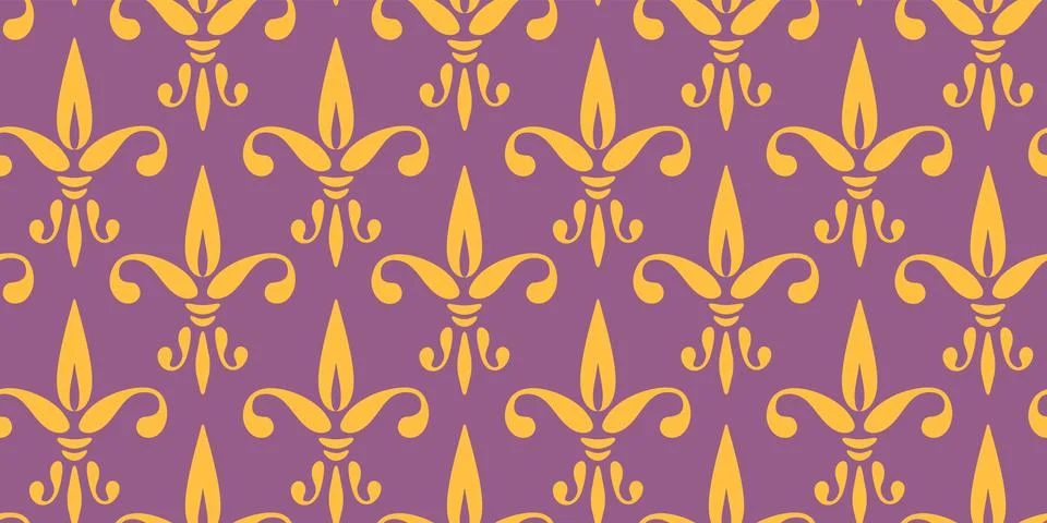 Vector vintage seamless pattern Fleur de lis. Vintage vector pattern fleur .. Stock Illustration
