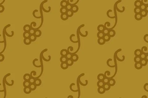Vector vintage seamless pattern of grape. Vector georgian pattern of grapes.. Ilustração Stock
