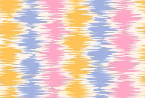 Vector vintage seamless pattern in Ikat style. Vector pattern for holidays .. 库存插图