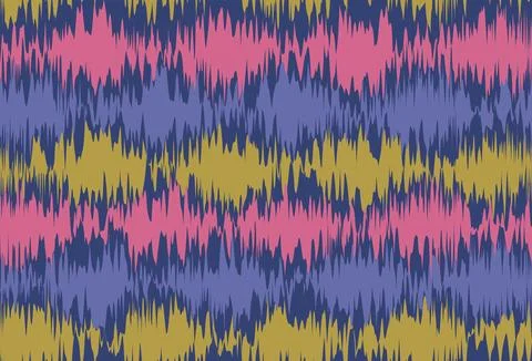 Vector vintage seamless pattern in Ikat style. Vector pattern for holidays .. Stock Illustration