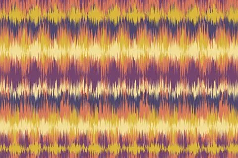 Vector vintage seamless pattern in Ikat style. Vector pattern for holidays .. Stock Illustration