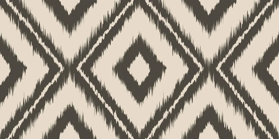 Vector vintage seamless pattern in Ikat style. Vector pattern for home deco.. Stockillustratie