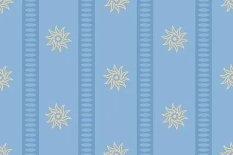Vector vintage seamless striped pattern of sun. Vector Asian pattern of sun.. Stock Illustration