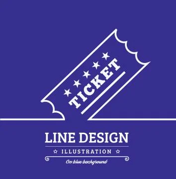 Vector Vintage Ticket background Stock Illustration