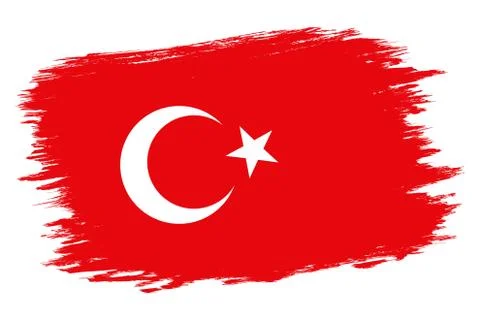 Vector vintage Turkish flag Stock Illustration