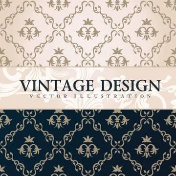 Vector vintage wallpaper. Gift wrap. Floral background Stock Illustration