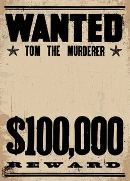 Vector vintage wanted poster template Иллюстрация