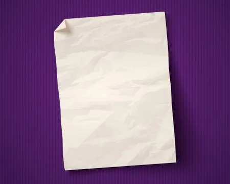 Vector vintage white paper Stock Illustration