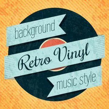 Vector vinyl record icon Stock Illustration