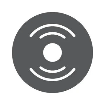 Vector Vinyl Record Icon Illustrazione stock