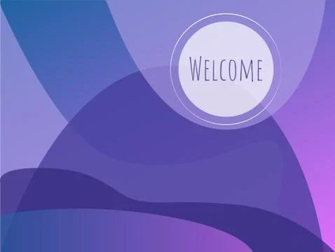 Vector violet background with parallax effect - transparent shapes for screen Stock Illustration