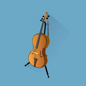 Vector violin 스톡 일러스트