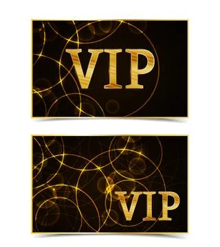 Vector V.I.P Card Stock Illustration