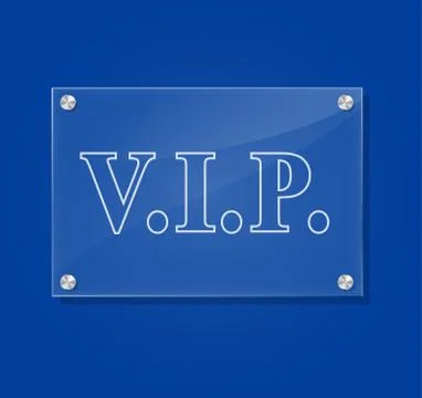 Vector vip sign Illustrazione stock