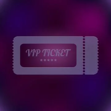 Vector vip ticket Stock Illustration