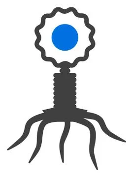 Vector Virus Cell Icon Illustrazione stock