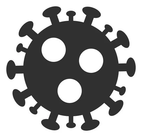 Vector Virus Cell Icon Illustration Illustrazione stock