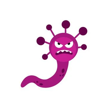 Vector virus isolated on white background, eps10 Stock Illustration