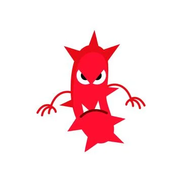 Vector virus isolated on white background, eps10 Stock Illustration