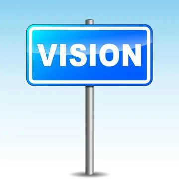 Vector vision signpost Stock Illustration