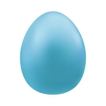 Vector volume blue egg. Symbol of the Easter holiday Illustrazione stock