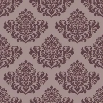 Vector volumetric damask seamless pattern background. Elegant luxury embossed Illustrazione stock