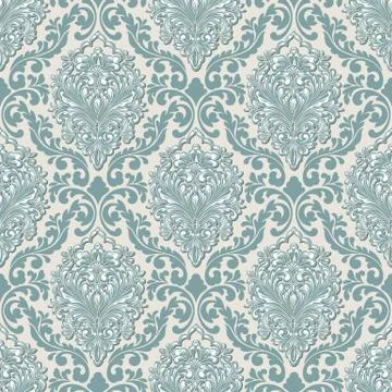 Vector volumetric damask seamless pattern background. Elegant luxury embossed Stock Illustration