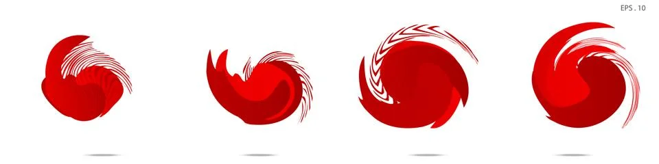 Vector vortex with a white background Illustrazione stock