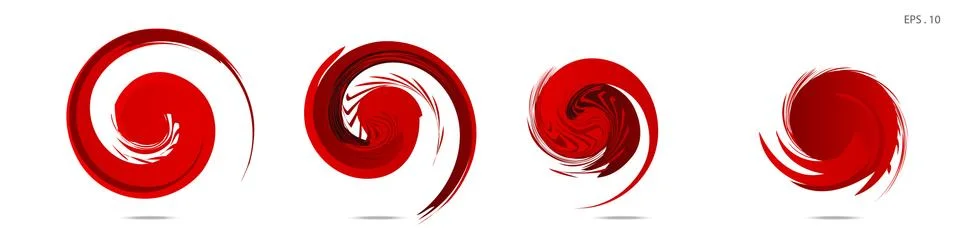 Vector vortex with a white background Illustrazione stock