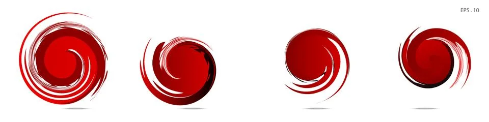 Vector vortex with a white background Stock Illustration