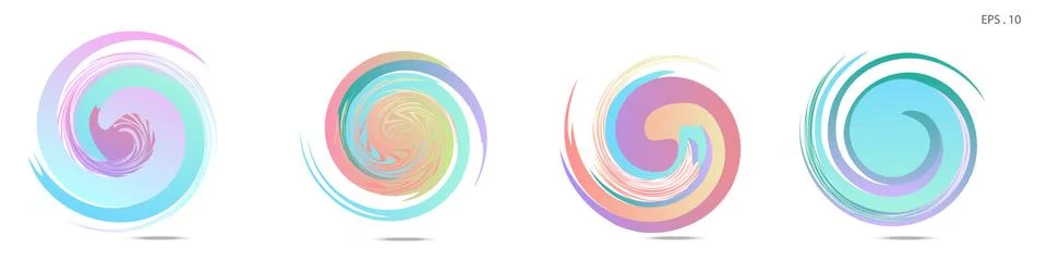 Vector vortex with a white background Illustrazione stock