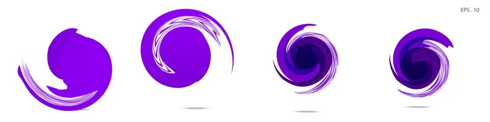 Vector vortex with a white background Stock Illustration