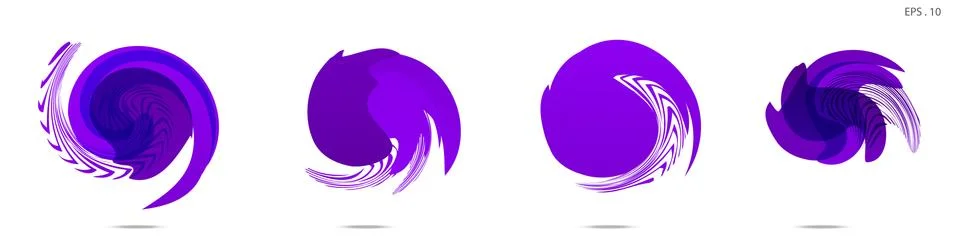 Vector vortex with a white background Stock Illustration