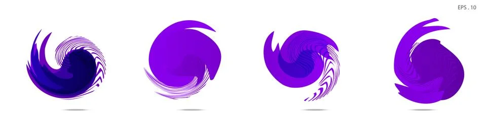 Vector vortex with a white background Stock Illustration