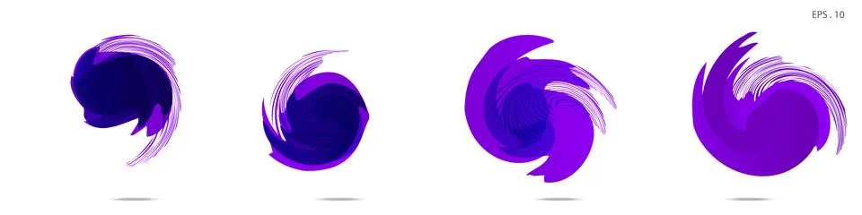 Vector vortex with a white background Stock Illustration