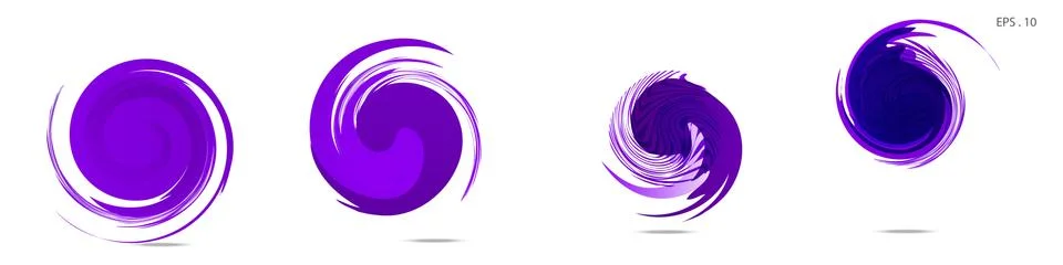Vector vortex with a white background Stock Illustration