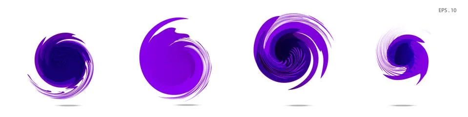 Vector vortex with a white background Stock Illustration